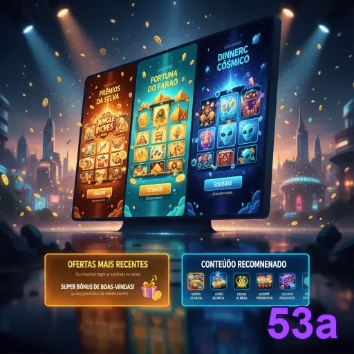 Interface da 53a com navegação leve no celular